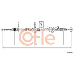 Ťažné lanko parkovacej brzdy COFLE 17.5021