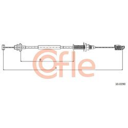 Plynové lanko COFLE 92.10.0390
