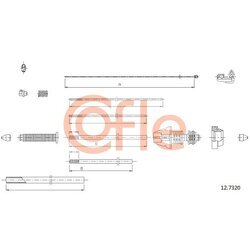 Plynové lanko COFLE 92.12.7320