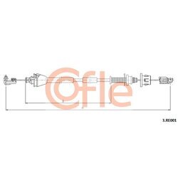 Plynové lanko COFLE 92.3.RE001