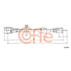 Hriadeľ tachometra COFLE 92.S24044