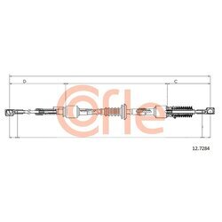 Lanko ručnej prevodovky COFLE 12.7284