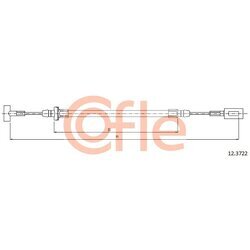 Ťažné lanko parkovacej brzdy COFLE 92.12.3722