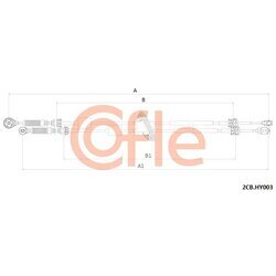 Lanko ručnej prevodovky COFLE 92.2CB.HY003