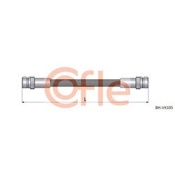 Brzdová hadica COFLE 92.BH.VK105