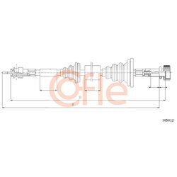 Hriadeľ tachometra COFLE S05012