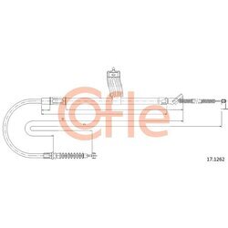 Ťažné lanko parkovacej brzdy COFLE 17.1262