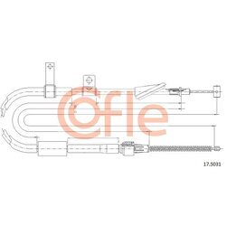 Ťažné lanko parkovacej brzdy COFLE 17.5031