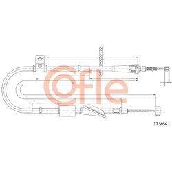 Ťažné lanko parkovacej brzdy COFLE 17.5056