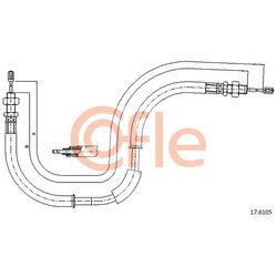 Ťažné lanko parkovacej brzdy COFLE 92.17.6105
