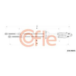 Lanko ručnej prevodovky COFLE 92.2CB.VK035