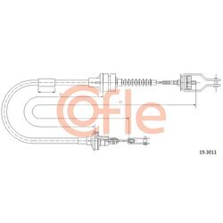 Lanko ovládania spojky COFLE 19.3011