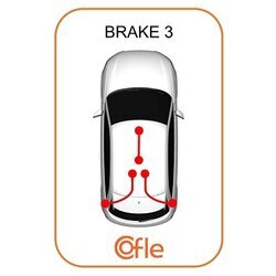 Ťažné lanko parkovacej brzdy COFLE 92.1.KI031 - obr. 1