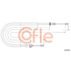 Ťažné lanko parkovacej brzdy COFLE 92.10.6034