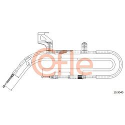 Ťažné lanko parkovacej brzdy COFLE 92.10.9040