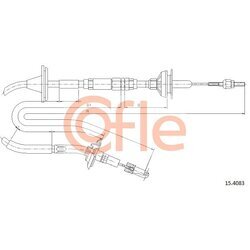 Lanko ovládania spojky COFLE 92.15.4083
