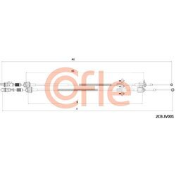 Lanko ručnej prevodovky COFLE 92.2CB.IV001