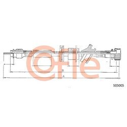 Hriadeľ tachometra COFLE S05005