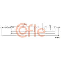 Ťažné lanko parkovacej brzdy COFLE 92.11.5827