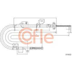 Ťažné lanko parkovacej brzdy COFLE 92.17.0112