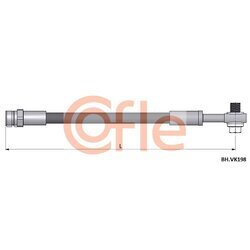 Brzdová hadica COFLE 92.BH.VK198