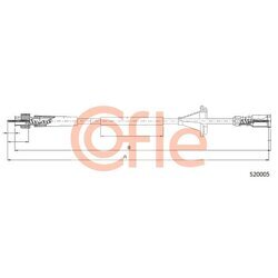 Hriadeľ tachometra COFLE 92.S20005