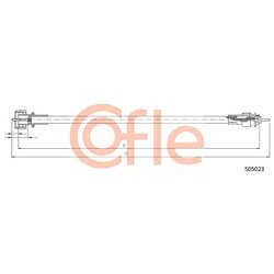 Hriadeľ tachometra COFLE S05023