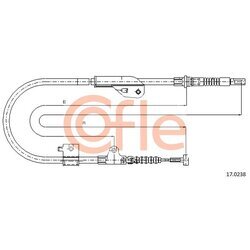 Ťažné lanko parkovacej brzdy COFLE 92.17.0238