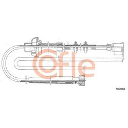 Hriadeľ tachometra COFLE 92.S07048