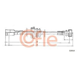 Hriadeľ tachometra COFLE S20014