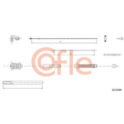 Plynové lanko COFLE 10.0384