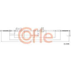 Ťažné lanko parkovacej brzdy COFLE 11.5346