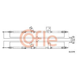 Ťažné lanko parkovacej brzdy COFLE 11.5779