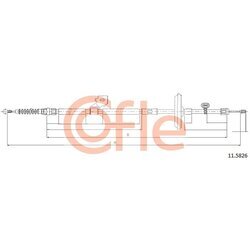 Ťažné lanko parkovacej brzdy COFLE 11.5826