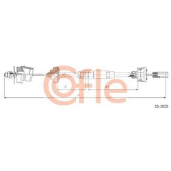 Lanko ovládania spojky COFLE 15.1025