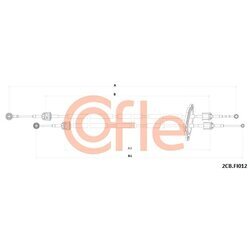 Lanko ručnej prevodovky COFLE 2CB.FI012