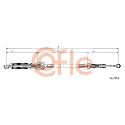 Lanko ručnej prevodovky COFLE 92.12.7251