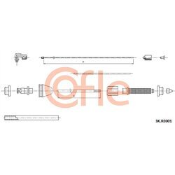 Plynové lanko COFLE 92.3K.RE001