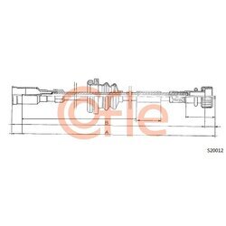 Hriadeľ tachometra COFLE S20012