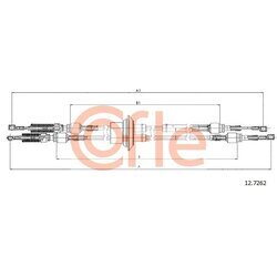 Lanko ručnej prevodovky COFLE 12.7262