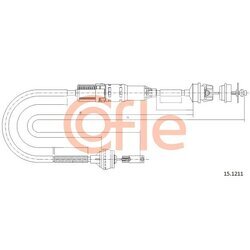 Lanko ovládania spojky COFLE 15.1211
