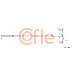 Ťažné lanko parkovacej brzdy COFLE 92.17.1095