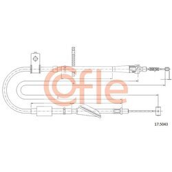 Ťažné lanko parkovacej brzdy COFLE 92.17.5043