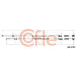 Lanko ručnej prevodovky COFLE 92.2CB.RE002