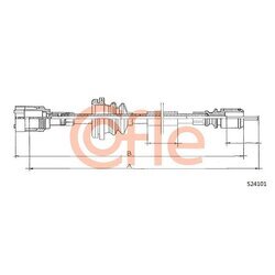 Hriadeľ tachometra COFLE S24101