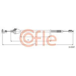 Plynové lanko COFLE 11.0227