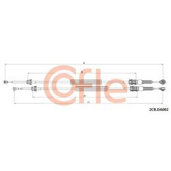 Lanko ručnej prevodovky COFLE 2CB.DA002
