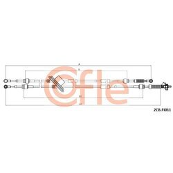 Lanko ručnej prevodovky COFLE 2CB.FI011