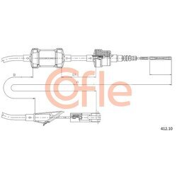 Lanko ovládania spojky COFLE 412.10