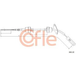 Lanko ovládania spojky COFLE 642.10